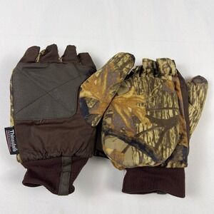 Sniper Glommitts XL Brown Camo Thinsulate Convertible Mittens Hunting Gloves